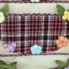 Blancho Bedding [Plaid & Flowers] Wall Hanging/ Wall Organizers / Wall Baskets / Hanging Baskets (11*24)