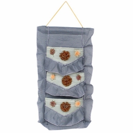 blancho bedding [Plaid & Lace] Blue/Wall Hanging/Wall Organizers /Baskets /Hanging Baskets/Baskets (11*20)