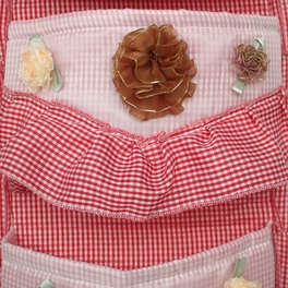 Blancho Bedding [Plaid & Lace] Red/Wall Hanging/ Wall Organizers / Baskets / Hanging Baskets/Baskets (11*20)
