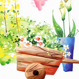 Blancho Bedding Plant Fun-1 - Wall Decals Stickers Appliques Home Decor
