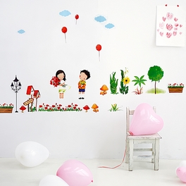 blancho bedding Plant Fun-2 - Wall Decals Stickers Appliques Home Decor
