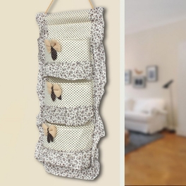 Blancho Bedding [Polka Dot & Allover] Ivory /Wall Hanging/ Wall Baskets / Wall Baskets / Baskets (10*20)