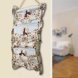 Blancho Bedding [Polka Dot & Allover] Wall Hanging/ Wall Organizers / Wall Baskets / Hanging Baskets (11*15)