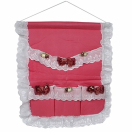 blancho bedding [Polka Dot & Bud Silk] Red/Wall Hanging/ Hanging Baskets / Wall Baskets / Baskets (17*18)
