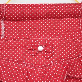 Blancho Bedding [Polka Dot] Red/Wall Hanging/ Wall Baskets /Wall Organizers/Hanging Baskets/Baskets (10*17)
