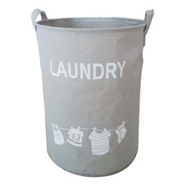 blancho bedding Polyester Home Laundry Basket Bags Clothes Hamper Storage Toy Organizer - Gray