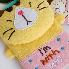 Blancho Bedding [Pretty Cat] Embroidered Applique Mini Swingpack Bag Purse / Wallet Bag / Camera Bag (4.4*3.2)