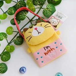 blancho bedding [Pretty Cat] Embroidered Applique Mini Swingpack Bag Purse / Wallet Bag / Camera Bag (4.4*3.2)