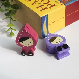 blancho bedding [Pretty Doll] - Card Holder / Wooden Clips / Wooden Clamps / Animal Clips