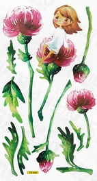 Blancho Bedding Pretty Flowers - Wall Decals Stickers Appliques Home Decor
