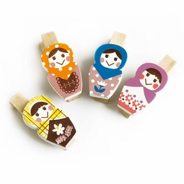 blancho bedding [Pretty Tumbler] - Wooden Clips / Wooden Clamps / Mini Clips