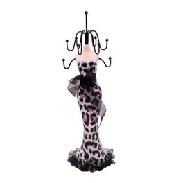 blancho bedding Priscilla - B Dress Up Doll Necklace Display-MD Jewelry Holder Jewelry Stand (Purple)
