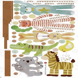 Blancho Bedding Puppet Dolls - Hemu Wall Decals Stickers Appliques Home Decor 12.6 BY 23.6 Inches