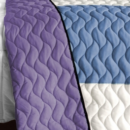Blancho Bedding [Pure Willing] 3PC Vermicelli - Quilted Patchwork Quilt Set (Full/Queen Size)