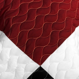 Blancho Bedding [Purple Butterfly] 3PC Vermicelli - Quilted Patchwork Quilt Set (Full/Queen Size)