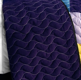 Blancho Bedding [Purple Feelings] 3PC Vermicelli - Quilted Patchwork Quilt Set (Full/Queen Size)