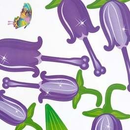 Blancho Bedding Purple Lily Valley - Wall Decals Stickers Appliques Home Decor
