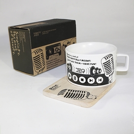 blancho bedding [Recording Studio] Espresso Cup / Wood Coaster (2.5 inch height)