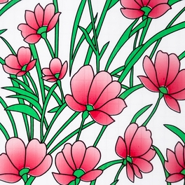 Blancho Bedding Red Cymbidium - Self-Adhesive Printed Window Film Home Decor(Roll)