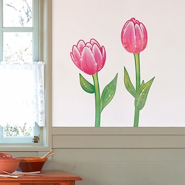 blancho bedding Red Lotus - Wall Decals Stickers Appliques Home Decor