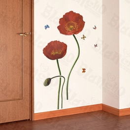 blancho bedding Redness Flowers - Large Wall Decals Stickers Appliques Home Decor