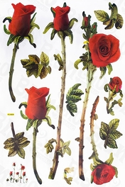 Blancho Bedding Redness Rose - X-Large Wall Decals Stickers Appliques Home Decor