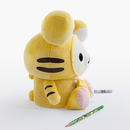 Blancho Bedding [Rilakkuma - White] Plush Gadget Storage Box / Trinket Box / Pen Pencil Holder (9.8 Inch Height)