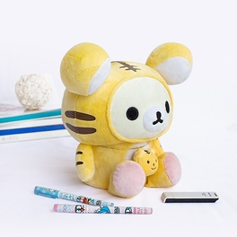 blancho bedding [Rilakkuma - White] Plush Gadget Storage Box / Trinket Box / Pen Pencil Holder (9.8 inch height)