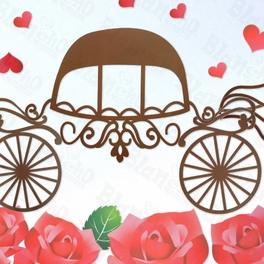 Blancho Bedding Romantic Carriage - Large Wall Decals Stickers Appliques Home Decor