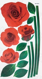 Blancho Bedding Romantic Rose - Wall Decals Stickers Appliques Home Decor