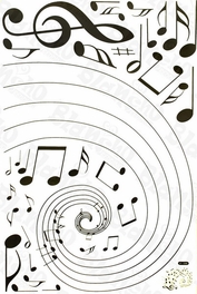 Blancho Bedding Rotation Of The Notes - Wall Decals Stickers Appliques Home D¨¦cor