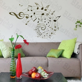 blancho bedding Rotation Of The Notes - Wall Decals Stickers Appliques Home D¨¦cor