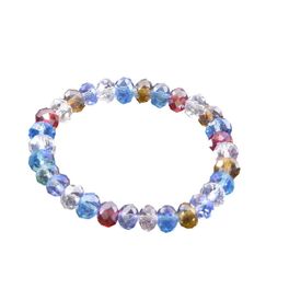 blancho bedding Round Multicolour Crystals Bracelet Stretchable Stylish