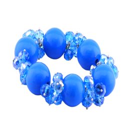 blancho bedding Round Turqydise Crystals Bracelet Stretchable Stylish