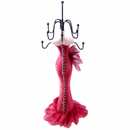 Blancho Bedding [Runway Girl] Jewelry Display Holder Figure Stand Red