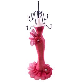blancho bedding [Runway Girl] Jewelry Display Holder Figure Stand Red