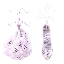 blancho bedding [Samantha] Jewelry Display Holder Stand Combo White