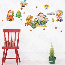 blancho bedding Santa Season - Large Wall Decals Stickers Appliques Home Decor