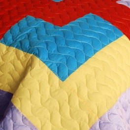 Blancho Bedding [Second Space] 3PC Vermicelli - Quilted Patchwork Quilt Set (Full/Queen Size)
