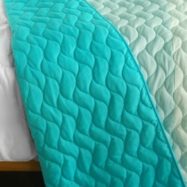Blancho Bedding [Secret Charm Of Malinalco] 3PC Vermicelli-Quilted Patchwork Quilt Set (Full/Queen Size)