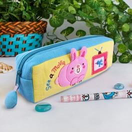 Blancho Bedding [See A Movie] Embroidered Applique Pencil Pouch Bag / Cosmetic Bag / Carrying Case (7.5*2.5*1.6)