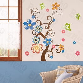 blancho bedding Sheep & Tree - X-Large Wall Decals Stickers Appliques Home Decor