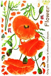 Blancho Bedding Showy Flower - Wall Decals Stickers Appliques Home D¨¦cor
