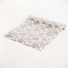 Blancho Bedding Silver Peony - Self-Adhesive Embossed Window Film Home Decor(Roll)