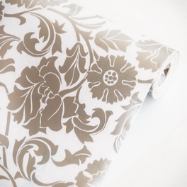 blancho bedding Silver Peony - Self-Adhesive Embossed Window Film Home Decor(Roll)