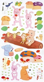 Blancho Bedding Singing Animals - Wall Decals Stickers Appliques Home Decor