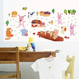 blancho bedding Singing Animals - Wall Decals Stickers Appliques Home Decor