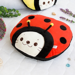 blancho bedding [Sirotan - Ladybug Red] Blanket Pillow Cushion / Travel Pillow Blanket (39.4 by 59.1 inches)