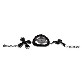 blancho bedding Small Black Beads Lovely Quartz Fashion Watch Bracelet Stylish