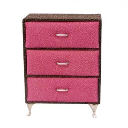 blancho bedding Small Dresser Jewelry Box Pink Brown